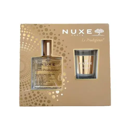 COFFRET NUXE LE PRODIGIEUX HUILE 100ML+BOUGIE