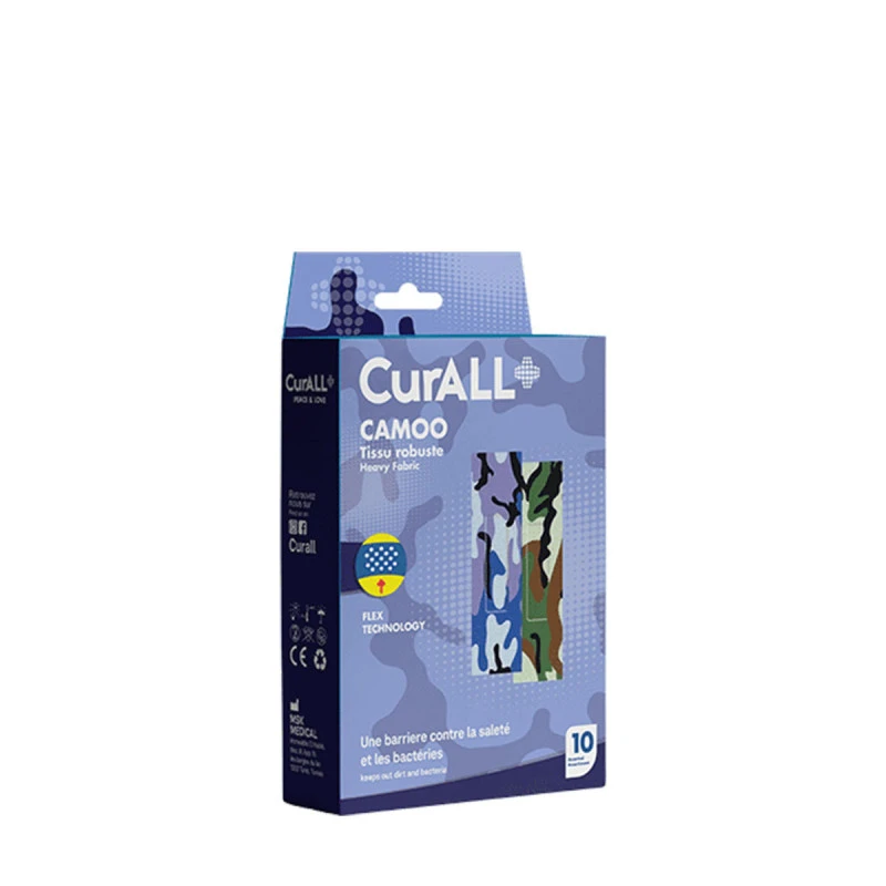 Curall - Pansements CAMOO - Boite de 10 - 19x72mm