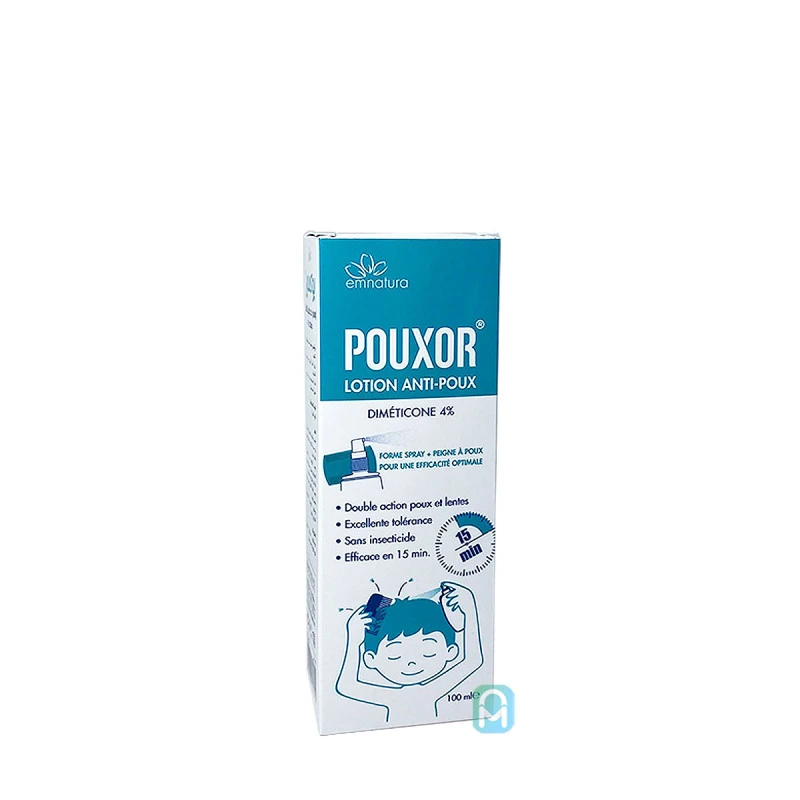 Pouxor - Lotion anti-poux - Diméticone 4% - 100ml