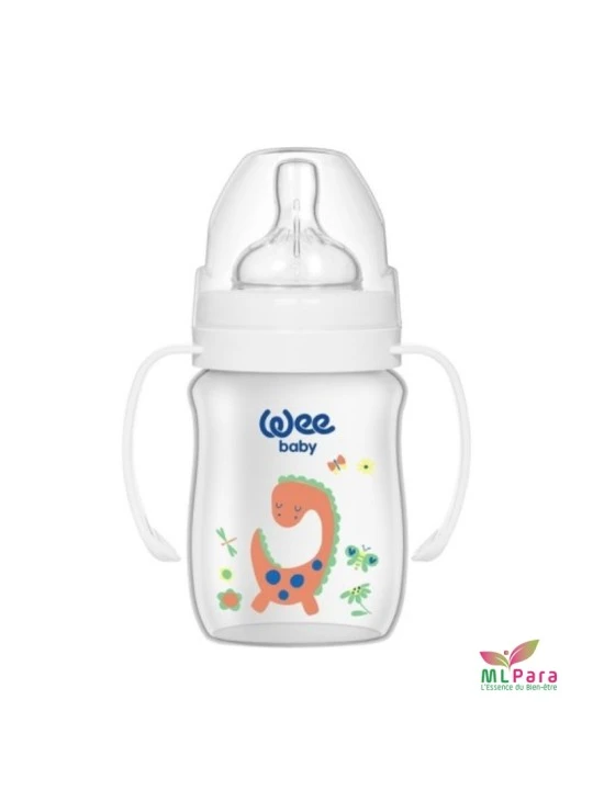 WEE BABY BIBERON COL LARGE PP AVEC POINGEE 0-6M 150 ML  REF.137