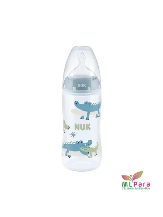 NUK BIBERON PLASTIQUE TEMPERATURE 300 ML 0-6 mois