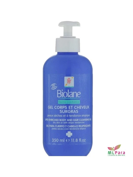 BIOLANE GEL CORPS ET CHEVEUX SURGRAS 350ML