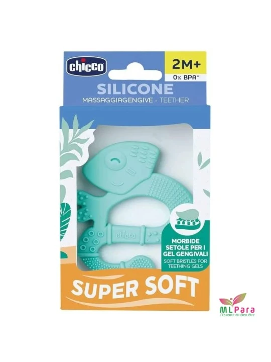 Chicco anneau de dentition iguane 2M+ bleu