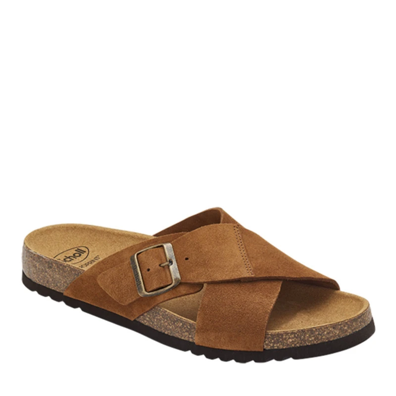 Sabot orthopédique pour homme - Scholl Tangor 2.0 - cognac croisé