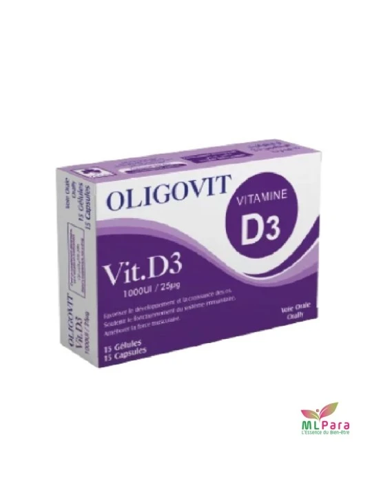 vital oligovit vitamine D3 bt/15 gelules