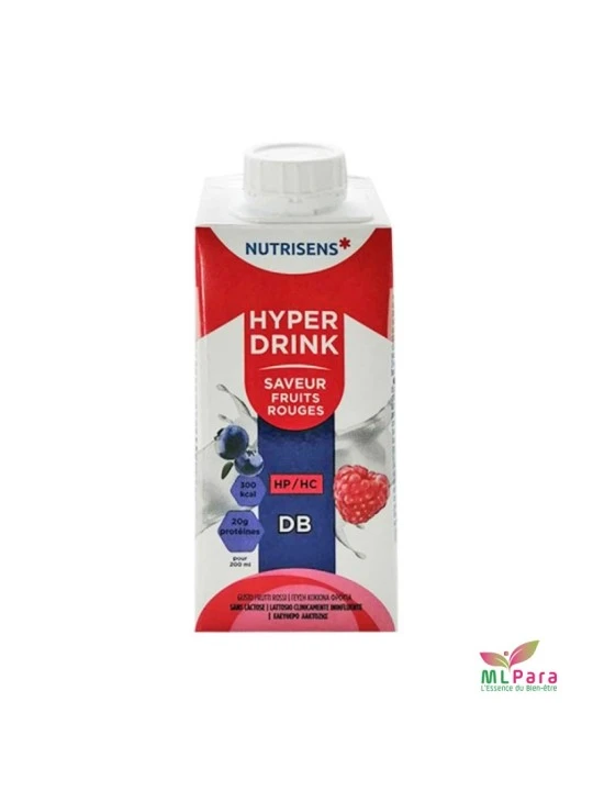 NUTRISENS HYPERDRINK DIAB FRUITS DE BOIS 200 ML saveur fruits rouges