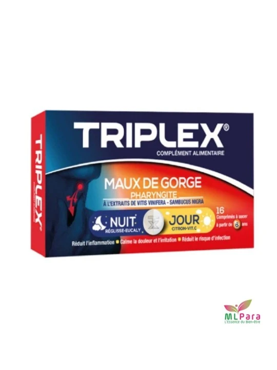 TRIPLEX Maux de Gorge Jour et Nuit  BT/16