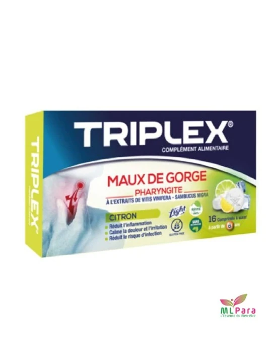 TRIPLEX Maux de Gorge Citron  BT/16