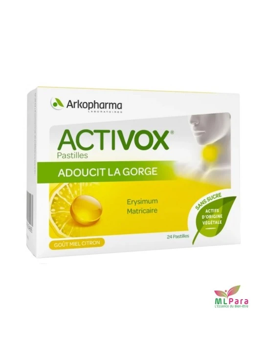 ARKOPHARMA ACTIVOX MIEL CITRON 24 PASTILLES