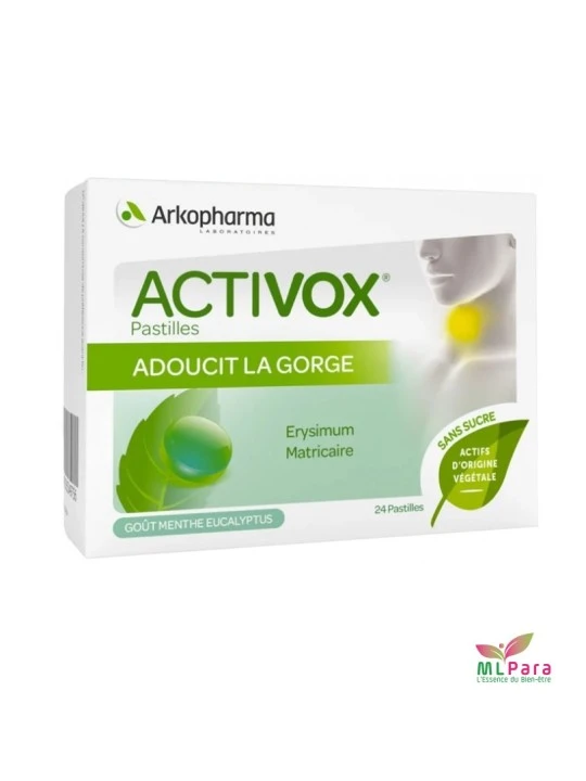 ARKOPHARMA ACTIVOX MENTHE EUCALYPTUS 24 PASTILLES