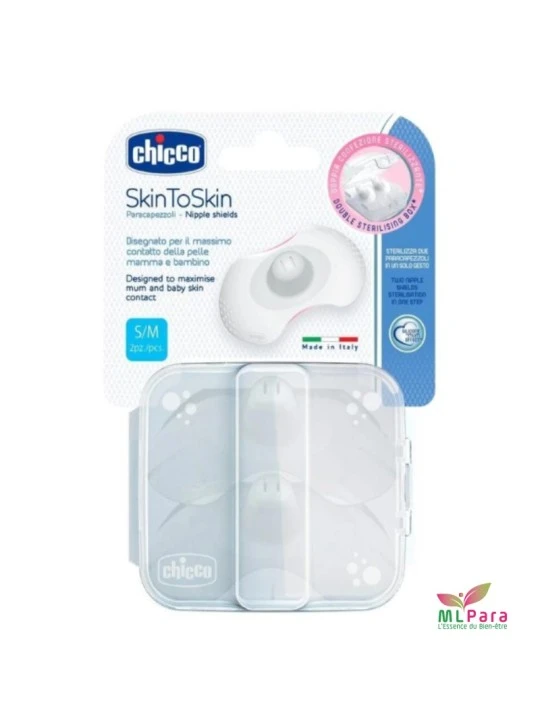 CHICCO 2 BOUTS DE SEINS EN SILICONE S/M / 90330