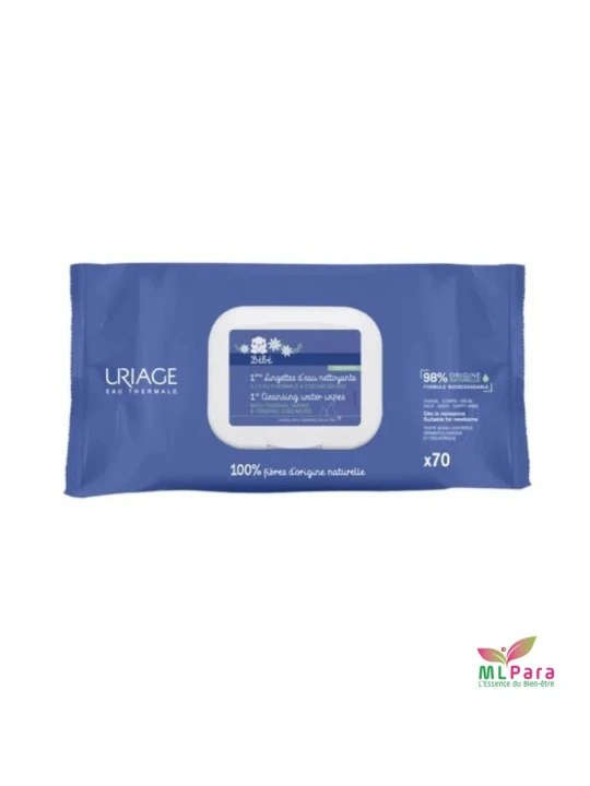 URIAGE Bebe 1eres Lingettes Nettoyantes 70 Lingettes