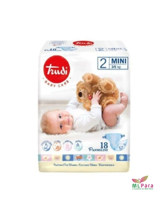 TRUDI baby care couches bébés t.2 / 3-6kg bt/18