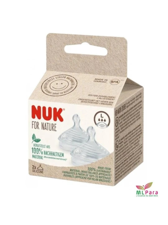 NUK Tétines  NATURE SENSE "L" FOR NATURE 10124027