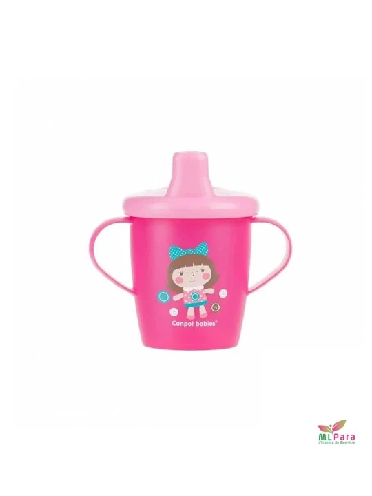 CANPOL BABIES tasse anti deversement toys rose  250 ml ref.31/200