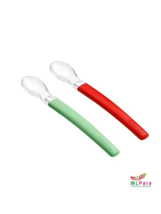 WEE BABY set de 2 cuilleres silicone ref.122-f