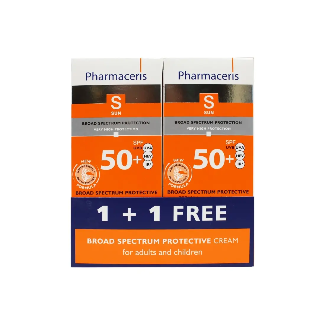 PHARMACERIS S SPECTRUM-PROTECT PACK ECRAN CREME HAUTE PROTECTION SPF50+ 2X50ML