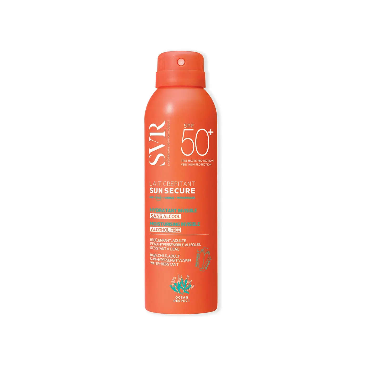 SVR SUN SECURE LAIT CREPITANT ECRAN SPF50+ 200ML