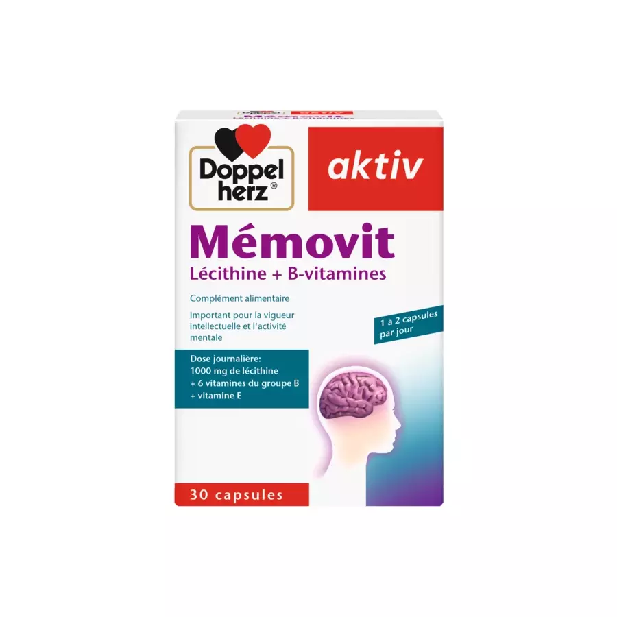 DOPPELHERZ AKTIV MEMOVIT LECITHINE + B-VITAMINES 30 CAPSULES