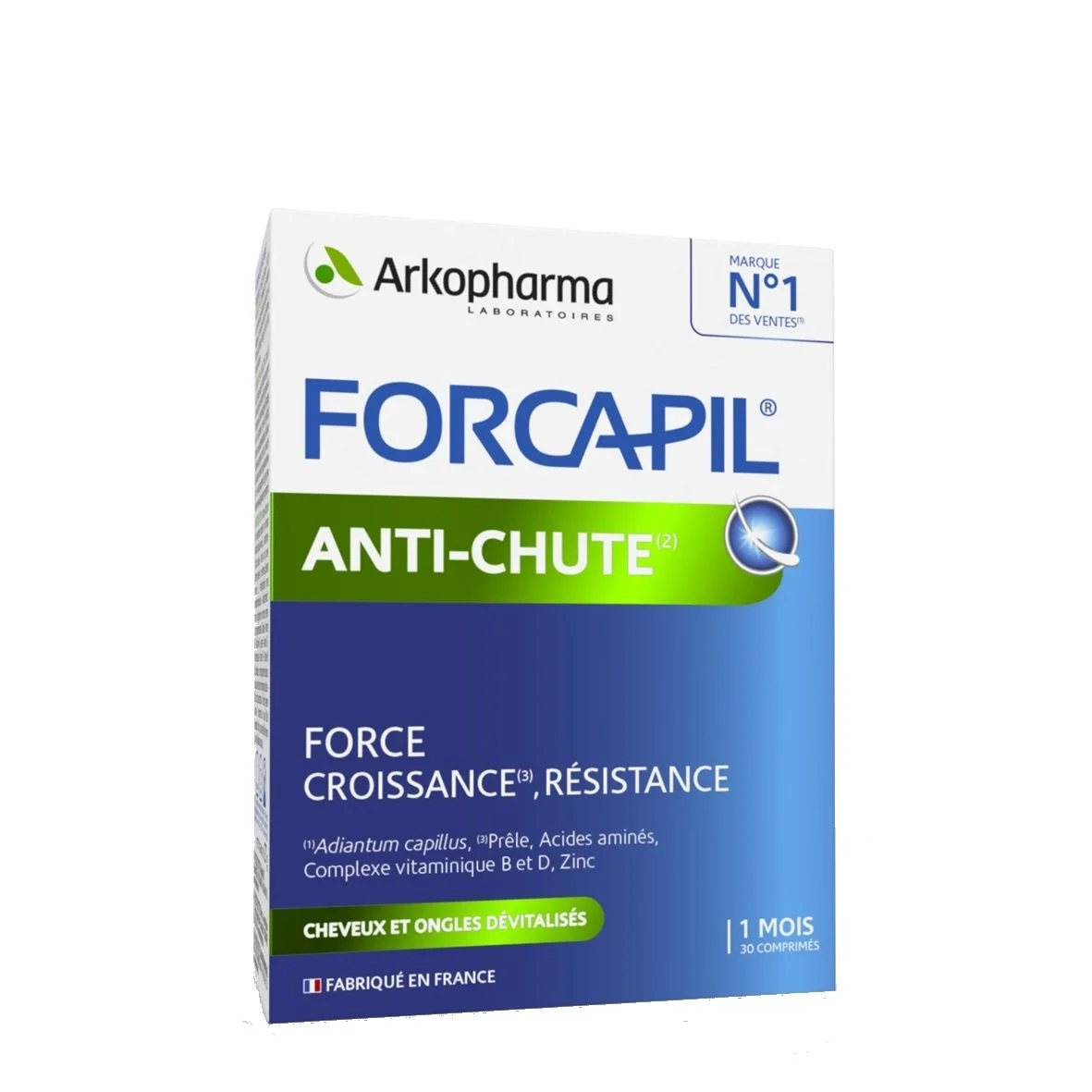 ARKOPHARMA FORCAPIL ANTI-CHUTE COMPLEMENT ALIMENTAIRE 1 MOIS - 30 COMPRIMES